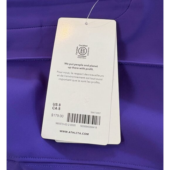 NWT Athleta Glacier Snow Skinny Pant Purple Size 8 Water Repellent Ski Pants - Picture 16 of 16